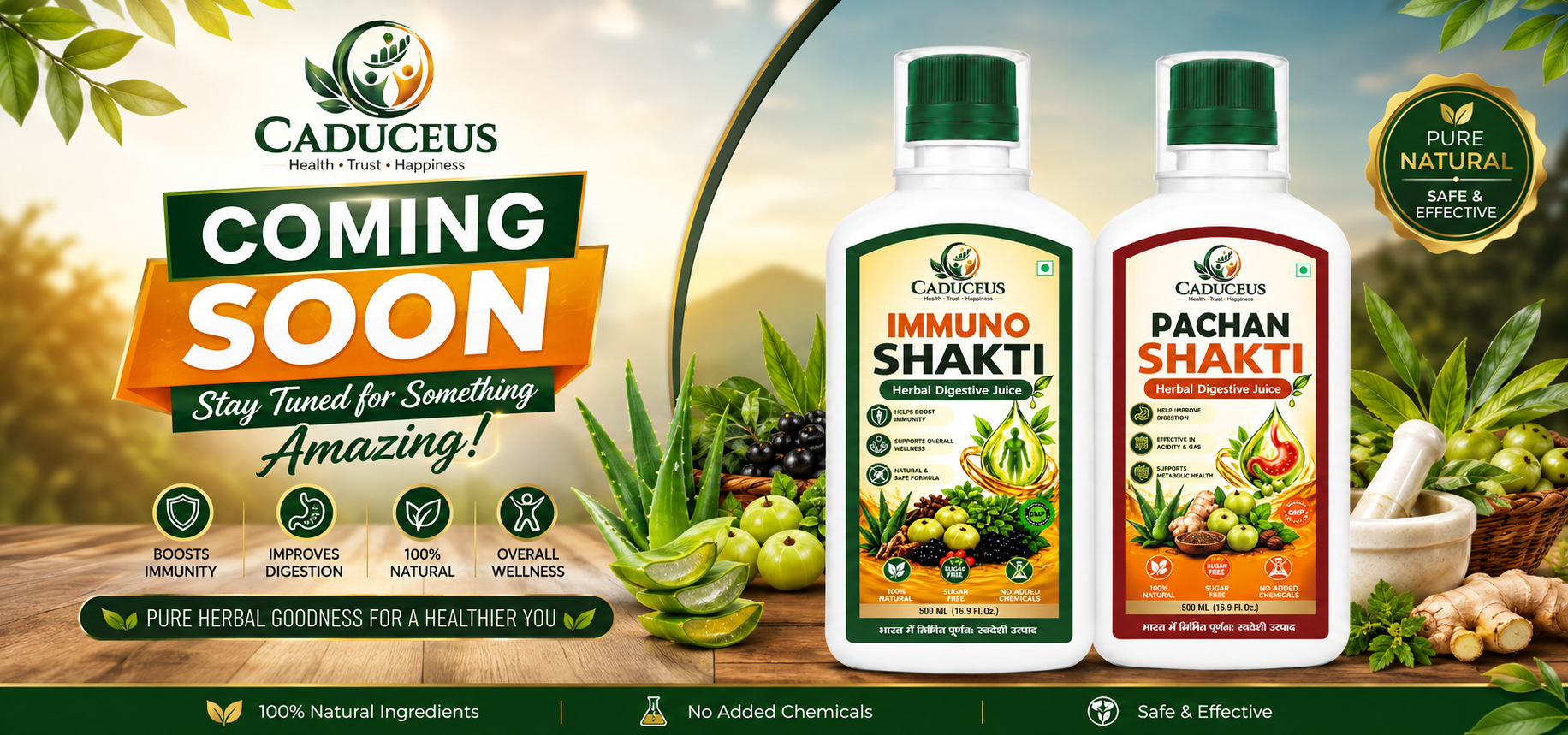 Caduceus Marketing wellness products banner 6